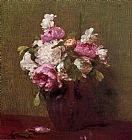 White Peonies and Roses Narcissus by Henri Fantin-Latour
